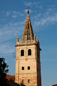 西班牙阿斯图里亚斯奥维多老城背景图片