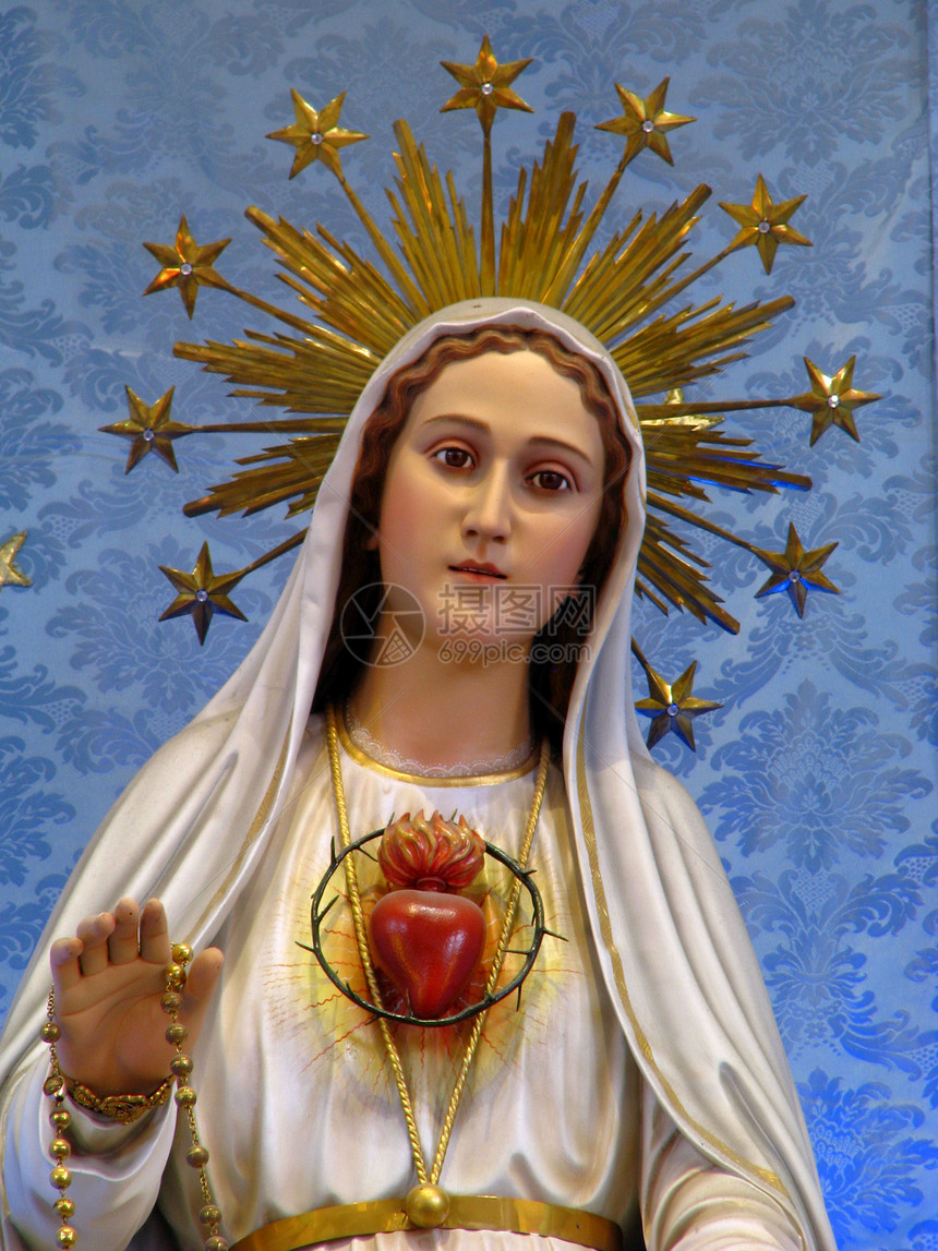 圣母玛利亚之心图片