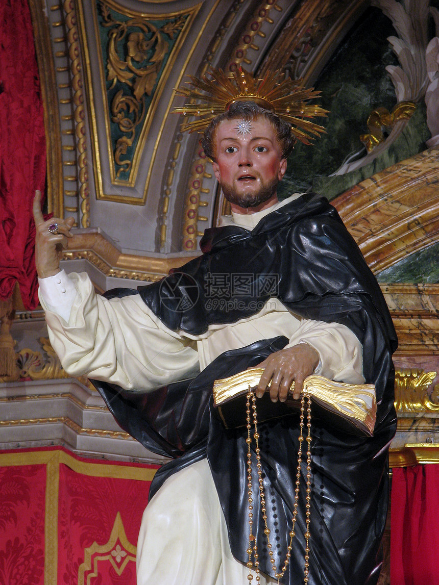 圣多米尼克德古兹曼雕像教会宗教盛宴信仰图片