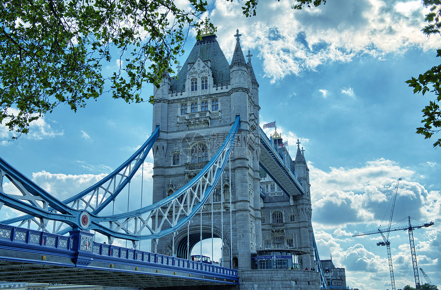 伦敦塔楼桥结构详情 244米里阳光英语兴趣天空地标蓝色花岗岩石头国家王国图片