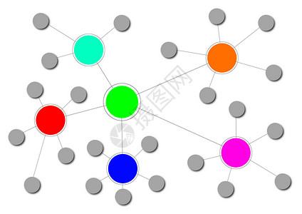 网络路线社会路由商业通讯数据互联网插图链接圆圈高清图片