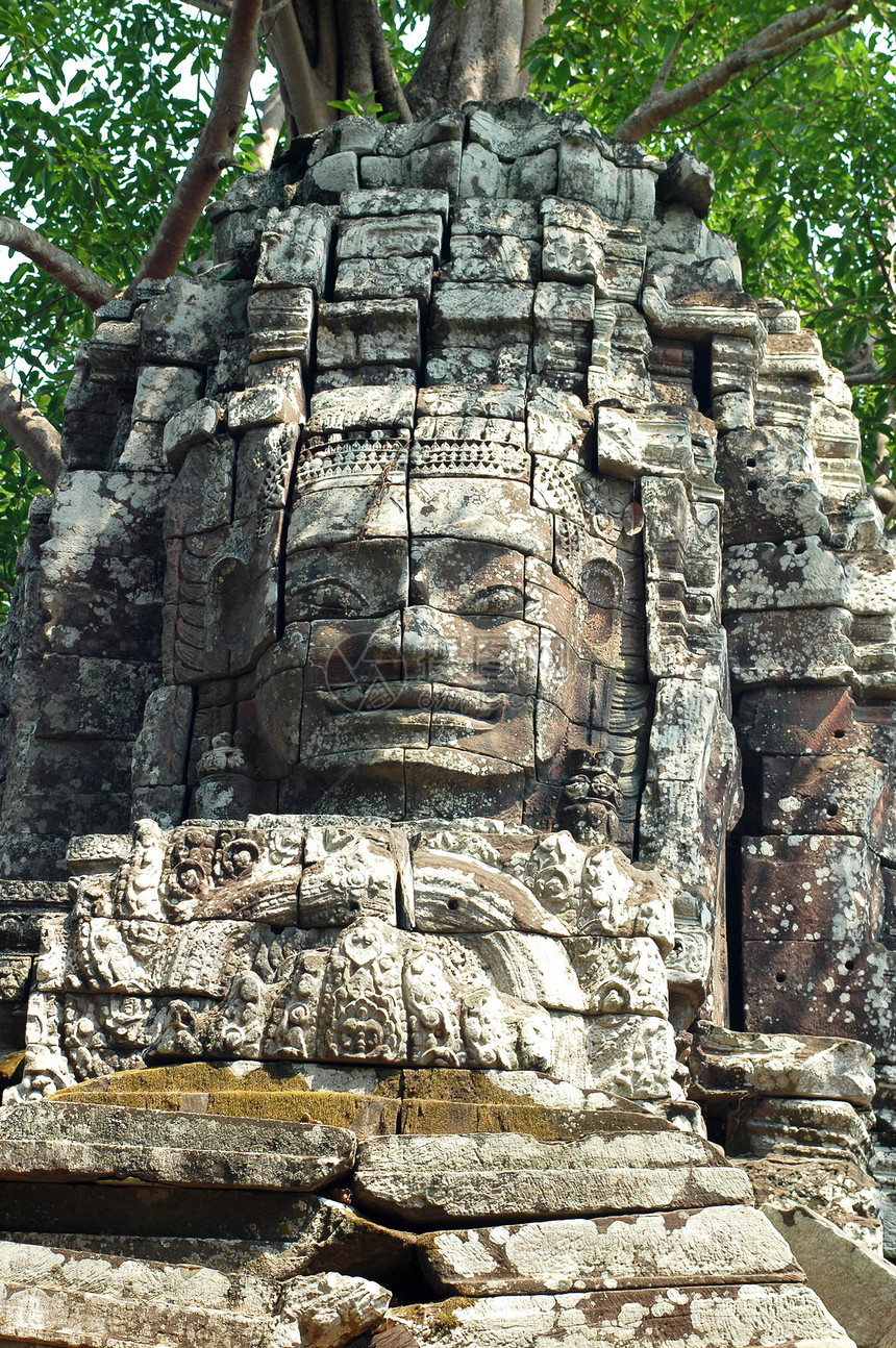 柬埔寨吴哥上帝艺术寺庙历史佛教徒石头废墟雕塑考古学遗产图片