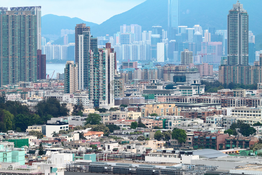 香港市中心摩天大楼城市旅游景观蓝色办公室建筑大厦财产旅行图片