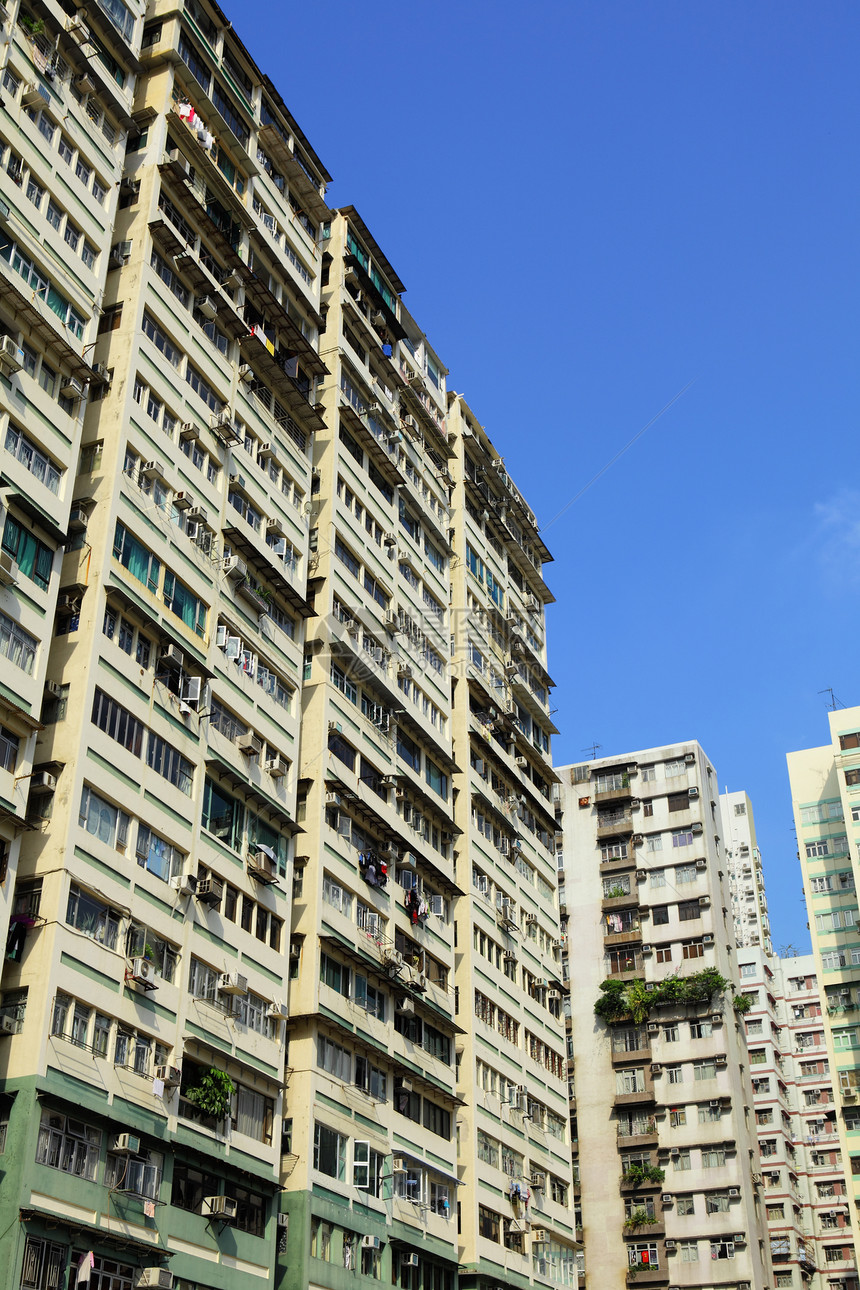 香港旧大楼住房建筑窗户财产窗帘地板城市建筑学不动产抵押图片