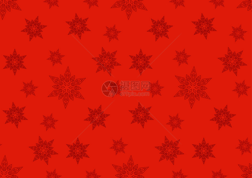 圣诞节的无缝背景传统雪花框架幸福礼物新年玩具庆典季节云杉图片