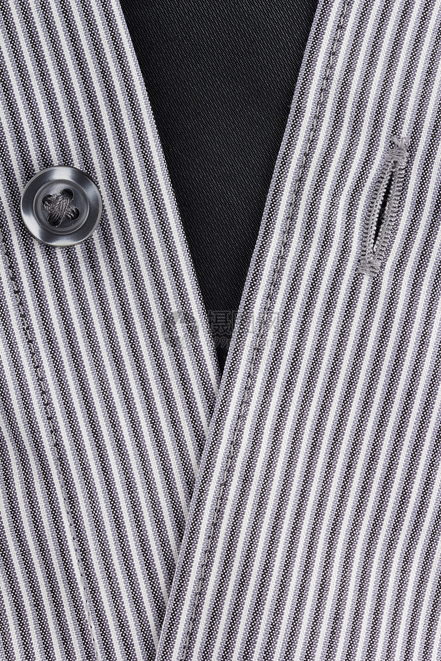 黑按钮木炭条纹夹克生产服装衣服裁缝棉布纺织品剪裁图片