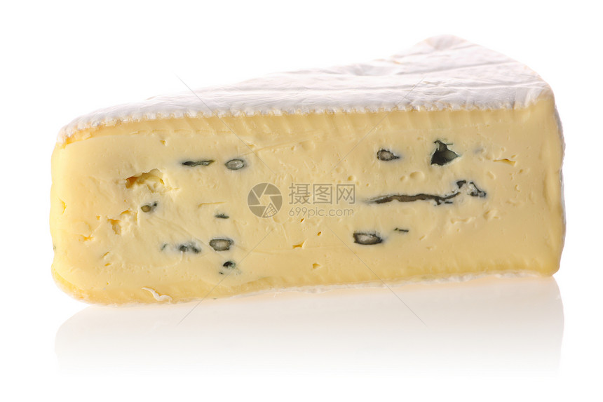 奶酪奶制品蓝色小吃食物黄色模具白色产品阴影图片