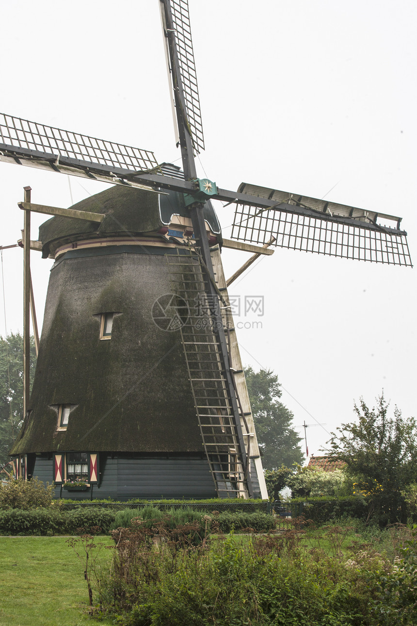 传统风车能源环境保护农村技术古董活力村庄环境历史性农场图片