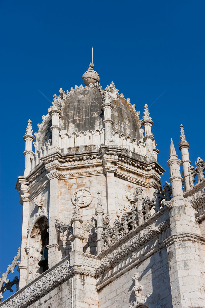 利斯博阿州耶罗尼莫斯(葡萄牙)Jeronimos修道院的Cupola图片