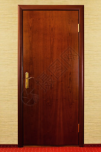 扇门木头框架木制品房子门把手房间入口门道背景图片