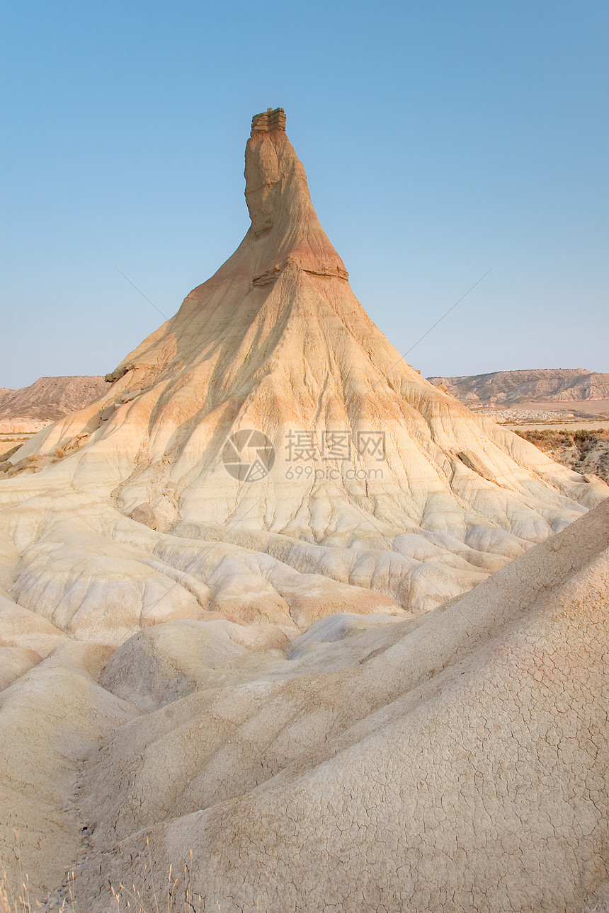 西班牙纳瓦拉沙漠纸牌石头地球射线单人旅行自由侵蚀岩石图片