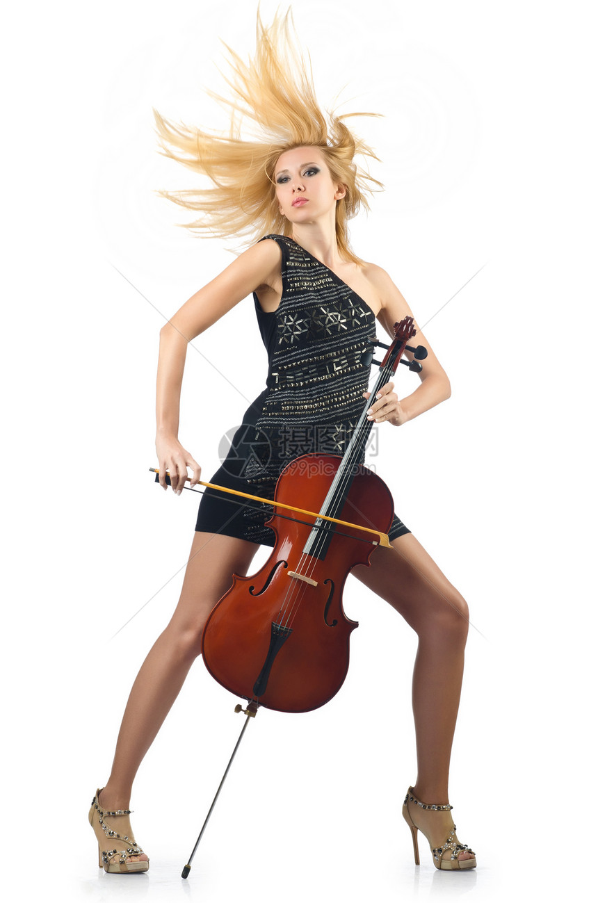 白色大提琴女艺人提琴手独奏手指艺术家男人乐器旋律演员作品音乐家图片