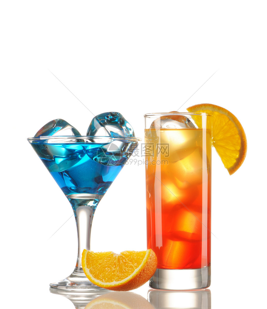 热带热带鸡尾酒酒精橙子食物玻璃反射苏打糖浆果汁白色图片