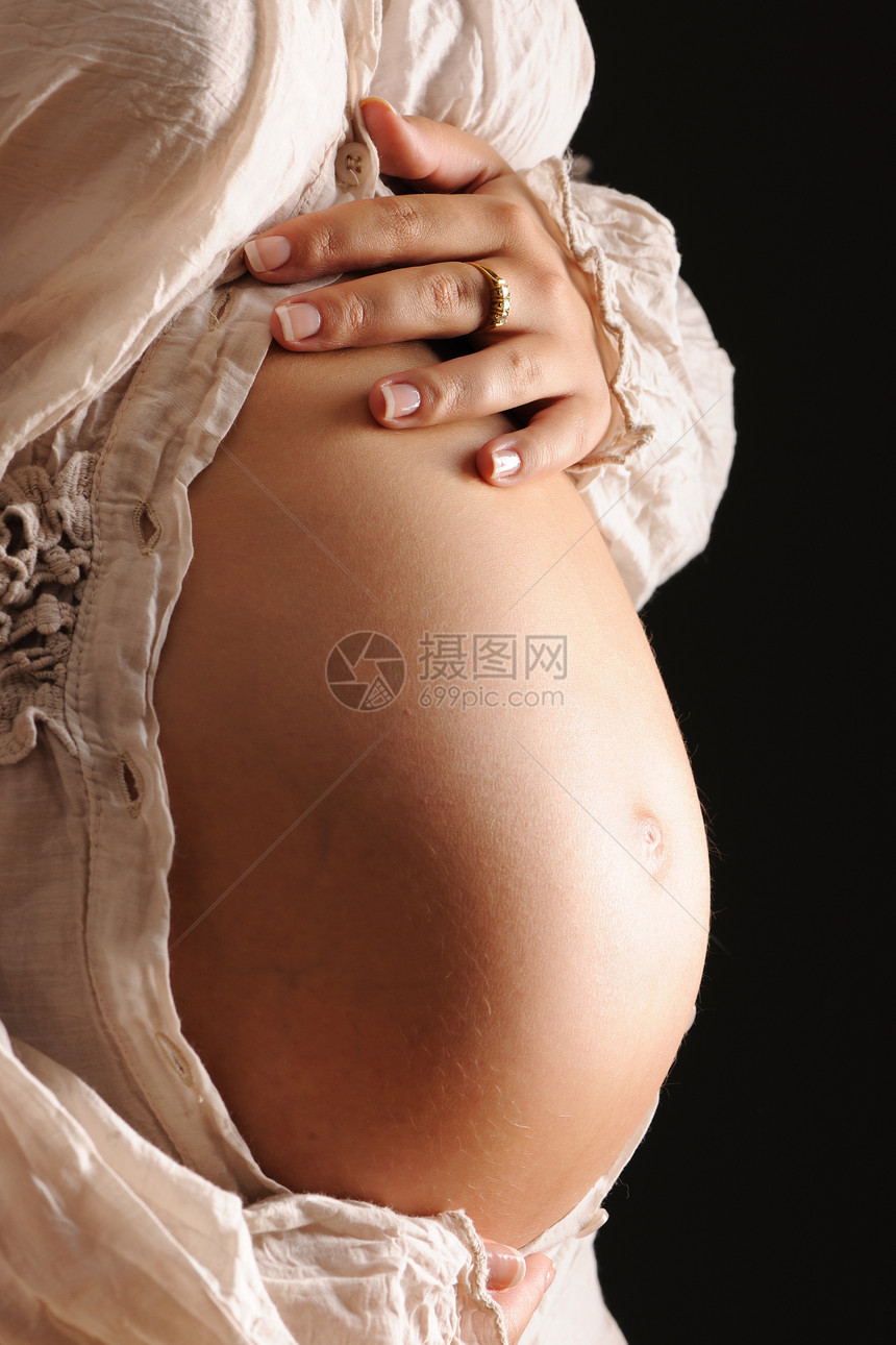 孕妇肚子生活腹部成人母性工作室白色怀孕女性婴儿产妇图片