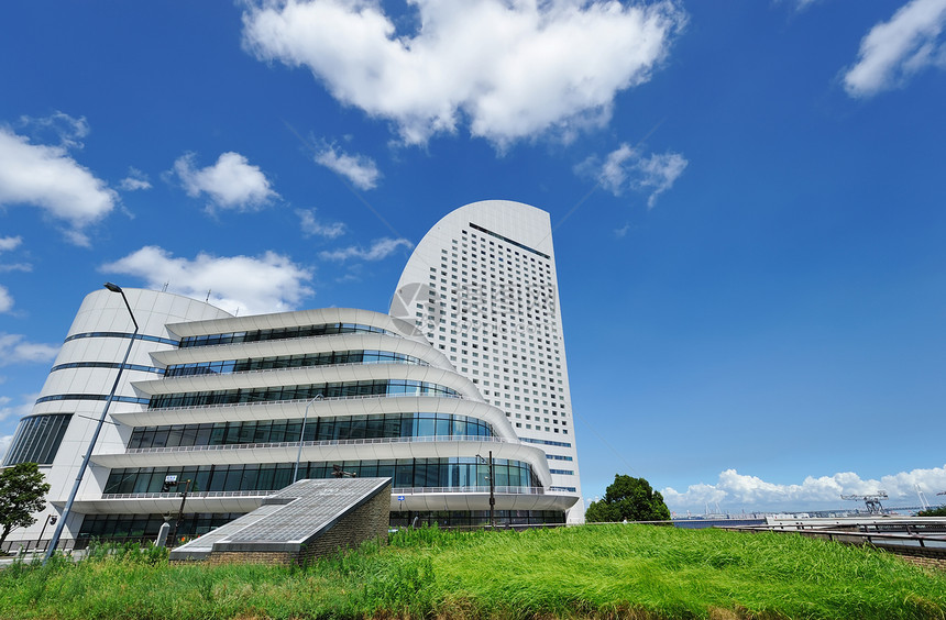 横滨市风景旅行街道建筑学建筑景观商业摩天大楼场景市中心天际图片