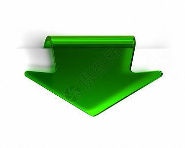 绿箭头绿箭书签文字标志旗帜包装绿色电脑一个字3d标签背景