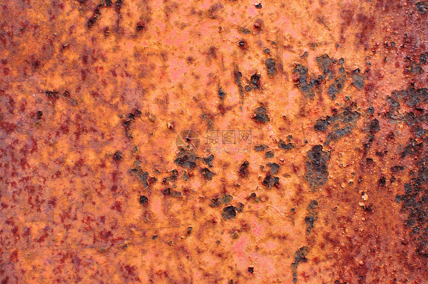 抽象的老生锈金属背景褪色腐蚀盘子氧化衰变艺术棕褐色建造海报古物图片