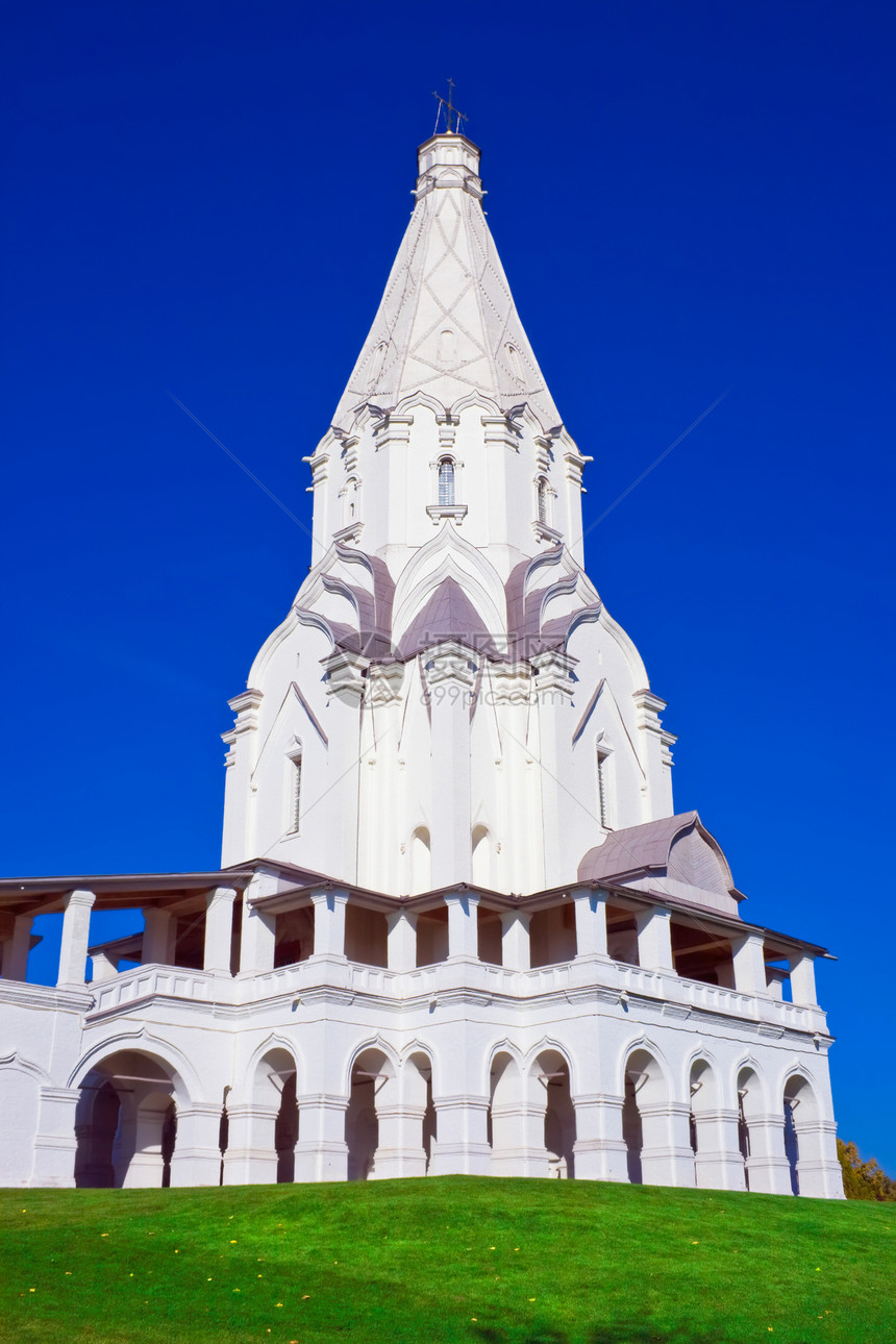 Kolomenskoe教堂教会宗教圆顶天炉文化回廊天空公园城市图片