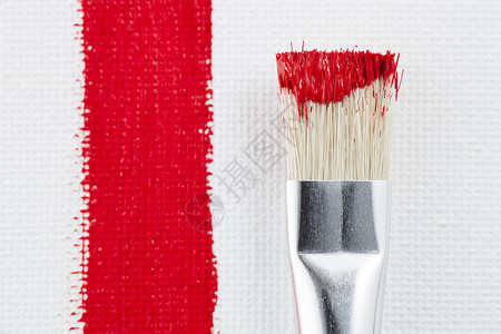 红色油漆中风用品绘画爱好艺术画笔创造力美术笔画补给背景图片