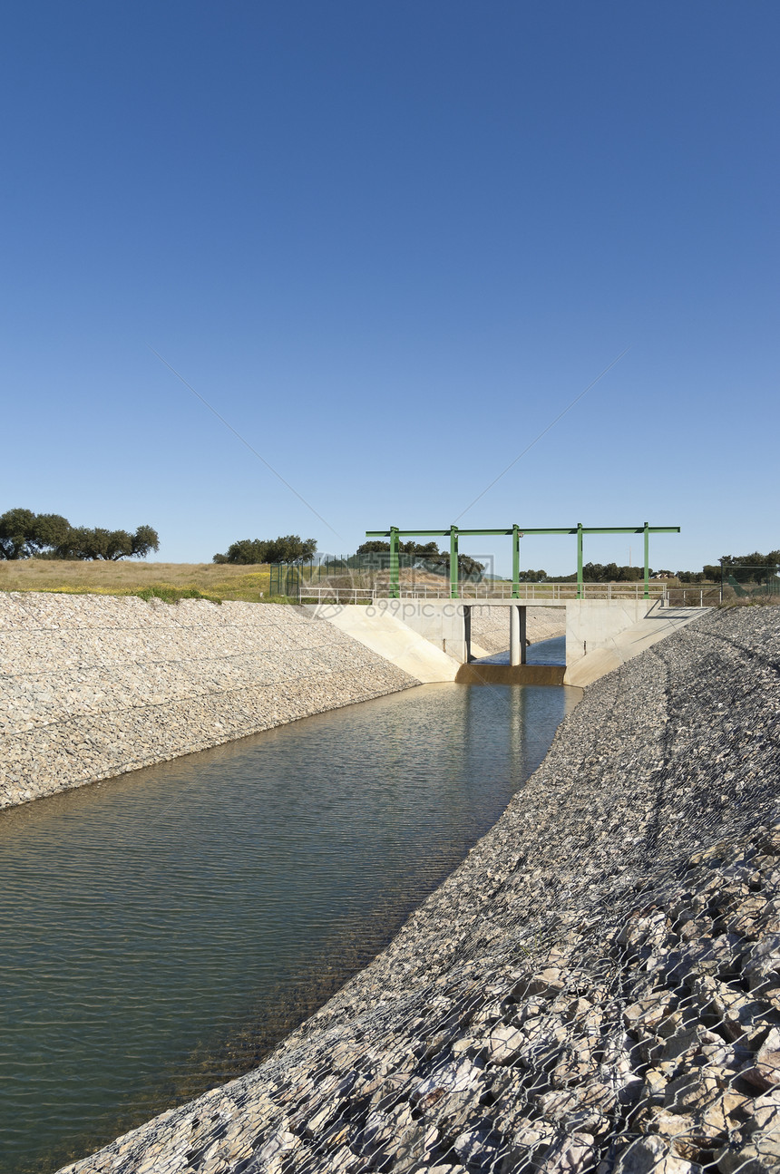 水分改水运河龙门架水闸流动运河水库灌溉图片