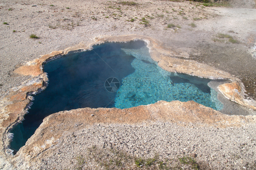 美国怀俄明黄岩国家公园喷泉重量星星火山水池活力沸腾地热图片