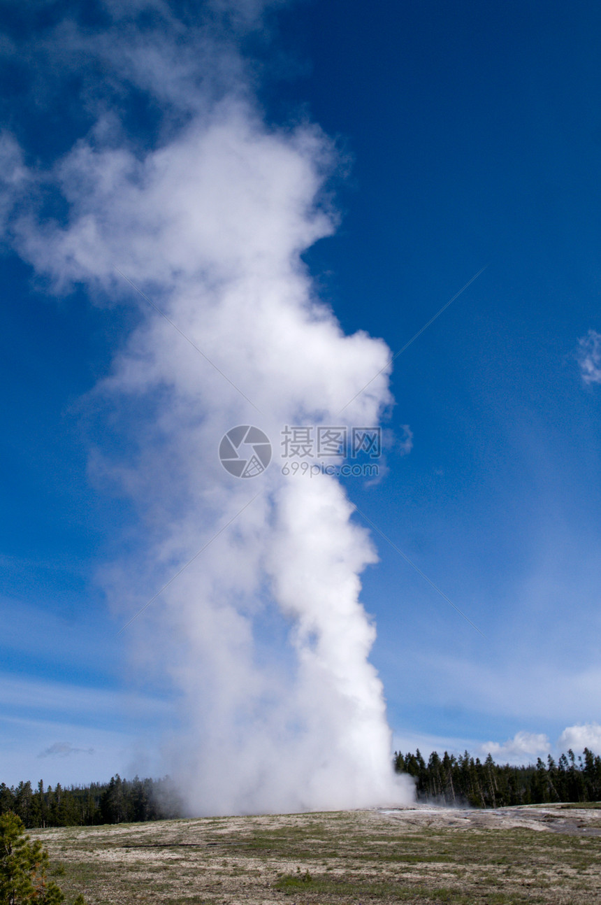 美国怀俄明黄岩国家公园薄雾公园蒸汽热液国家火山地质学地热吸引力沸腾图片