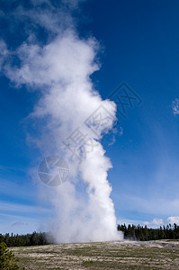 美国怀俄明黄岩国家公园薄雾公园蒸汽热液国家火山地质学地热吸引力沸腾背景图片