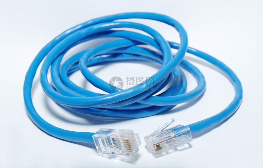 Utp 互联网电缆数据电缆办公室连接器网络接线电脑插头金属塑料图片