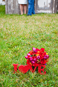 红爱和布花背景图片