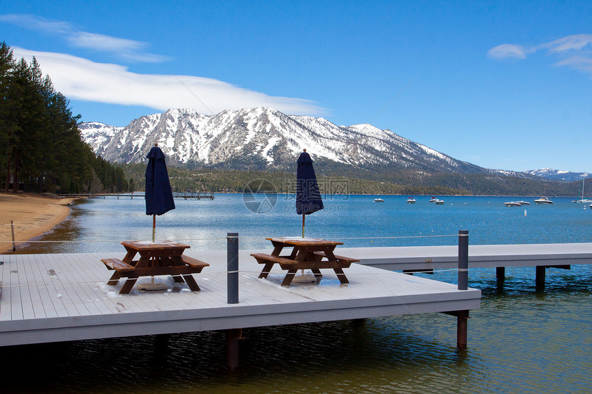 Tahoe湖度假旅行清水旅游山脉假期目的地水库湖泊图片
