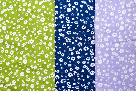 织物结构花朵绿色紫色工艺蓝色缝纫背景图片