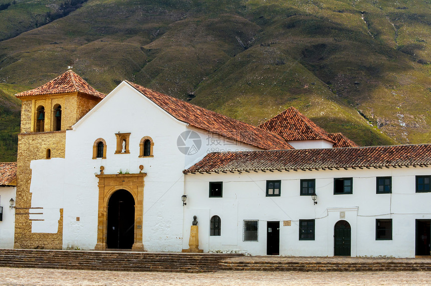 教堂教会白色正方形石头旅行假期历史性地标旅游殖民拉丁图片