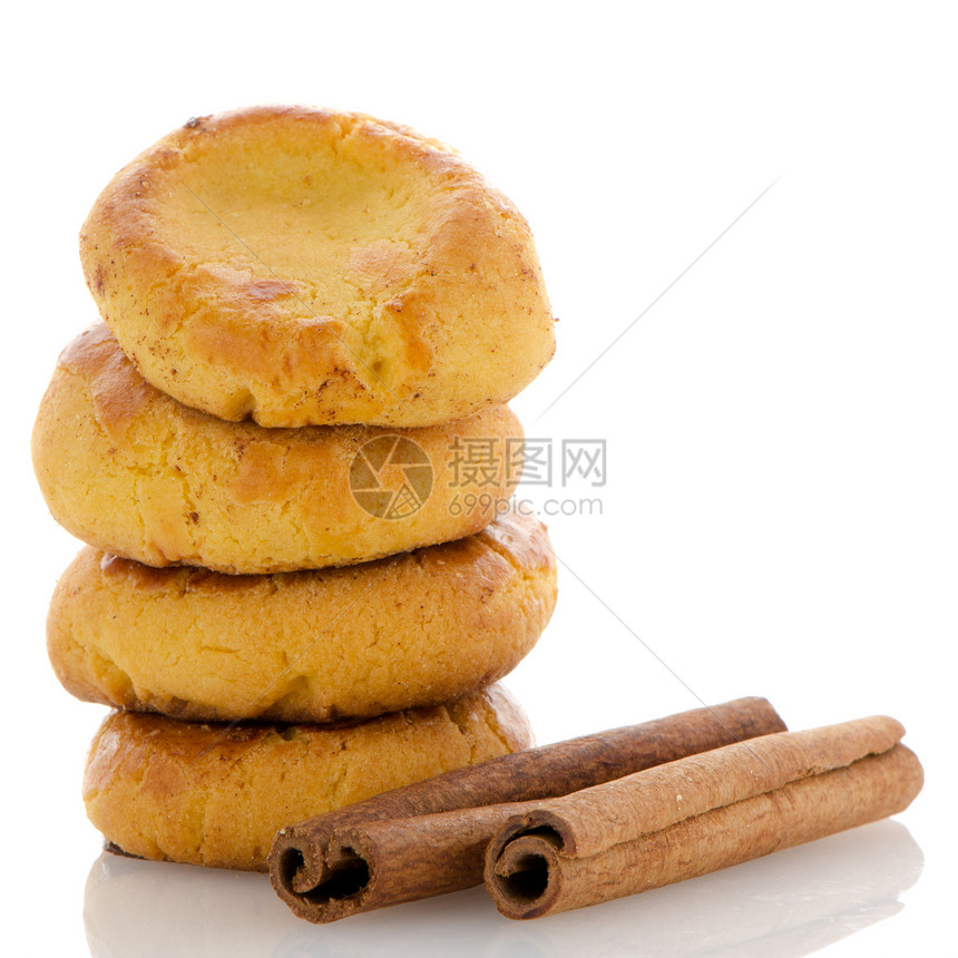 自制饼干早餐烤箱奶油产品面粉研磨机糕点圆形图片