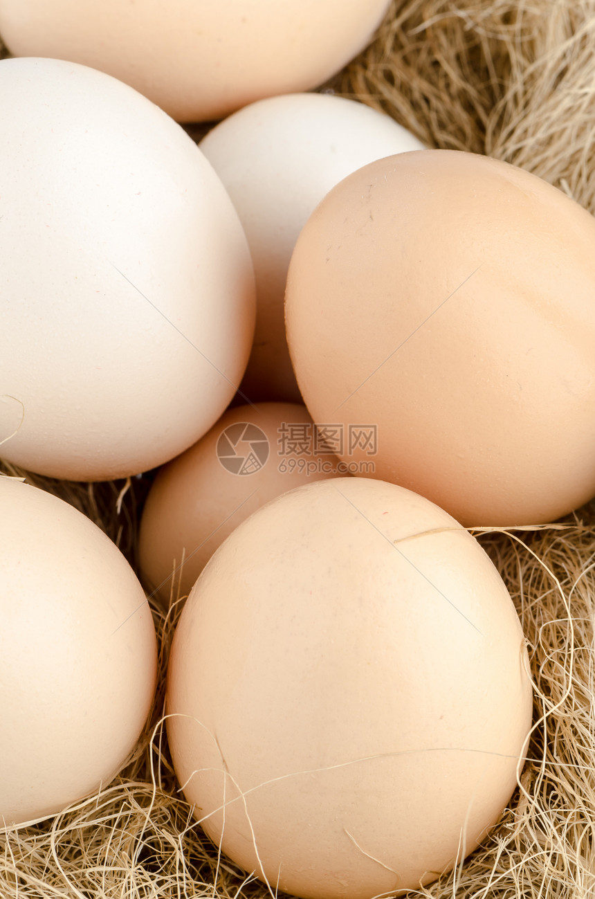 鸡蛋封闭椭圆形市场棕色烹饪农场稻草生活午餐黄色营养图片