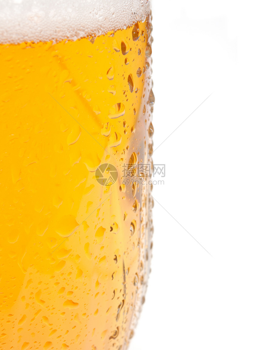 喝啤酒啤酒厂茶点泡沫草稿白色宏观饮料啤酒酒精黄色图片