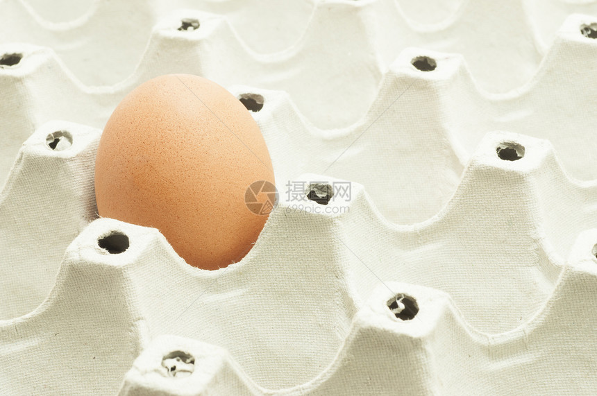 包件中特写一个鸡蛋团体宏观早餐包装厨房白色饮食食物营养棕色图片