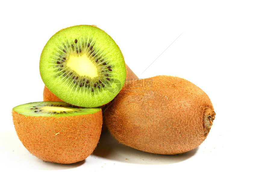 与世隔绝的kiwi热带叶子奇异果植物早餐饮食营养宏观甜点小吃图片
