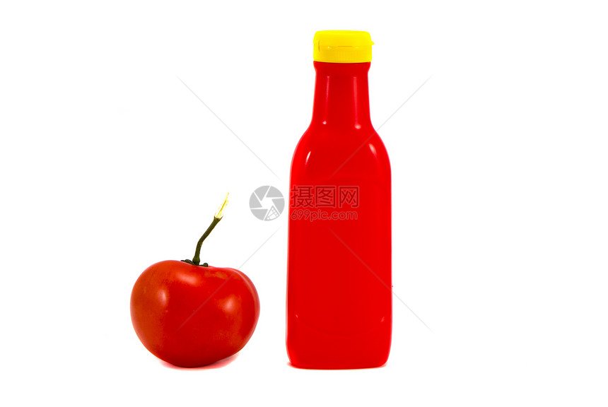 白底的番茄和西红柿图片