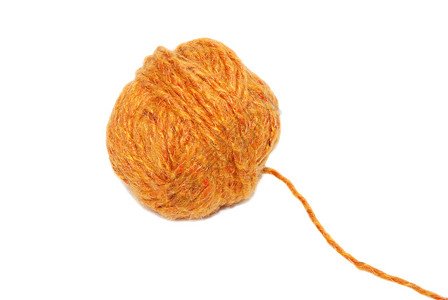 橙色羊毛球背景图片