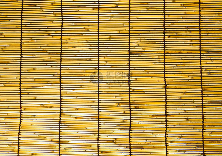 竹墙黄色植物竹子风格丛林手工建筑学栅栏材料木头图片