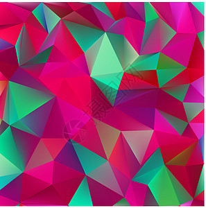 绿色和粉红色摘要 EPS 8运动艺术品插图三角形多边形墙纸棕色曲线洞穴艺术背景图片