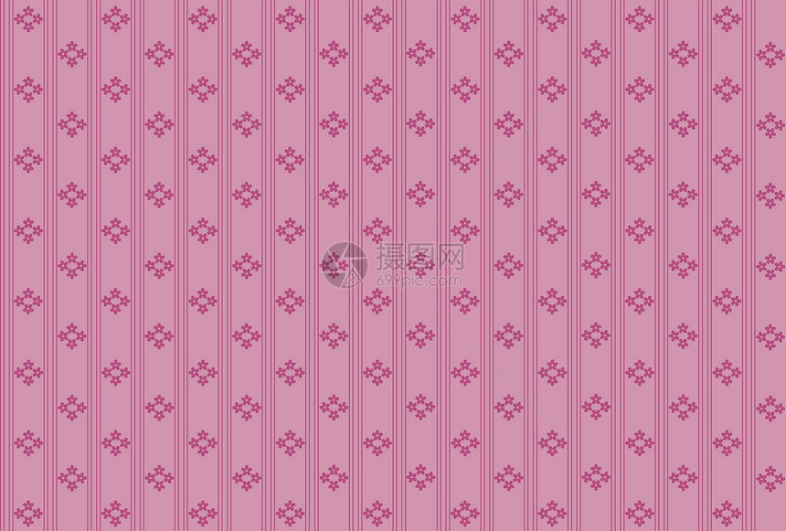 带鲜花的无缝模式植物庆典紫色装饰品季节明信片图片