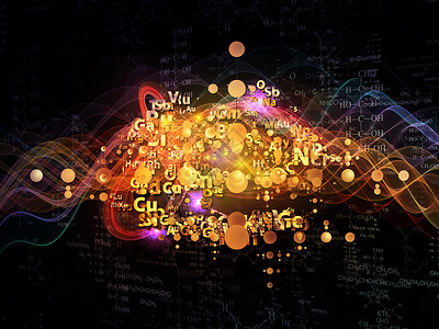 化学之外设计插图粒子墙纸元素科学原子公式实验室作品背景图片