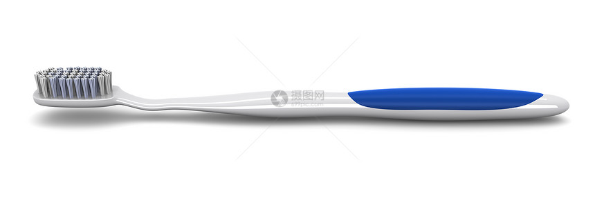 牙刷插图蓝色白色口腔刷子牙科打扫卫生图片