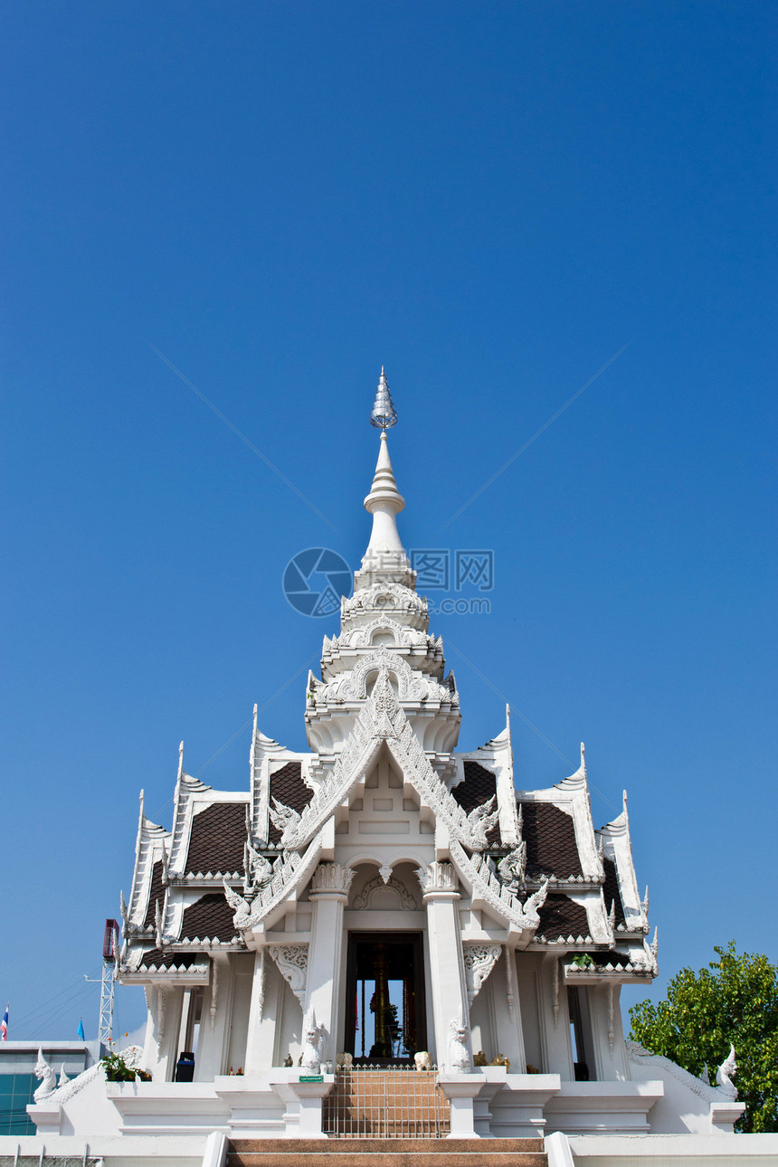 城市支柱神社地标日落游客天空寺庙佛教徒建筑旅行艺术蓝色图片