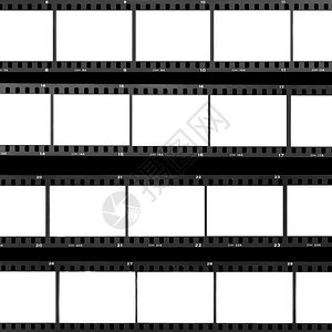 接触薄膜空白胶片框高清图片