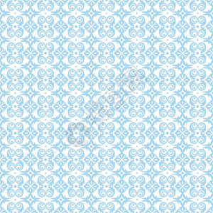 无缝裁缝花类模式条纹蓝色墙纸装饰插图绘画叶子白色创造力背景图片