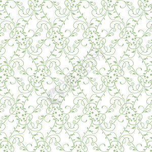 无缝裁缝花类模式绘画星星条纹创造力墙纸装饰绿色插图背景图片