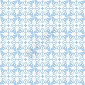 无缝裁缝花类模式绘画墙纸叶子装饰插图创造力条纹白色蓝色背景图片