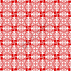 无缝裁缝花类模式插图叶子装饰绘画白色红色墙纸条纹创造力背景图片